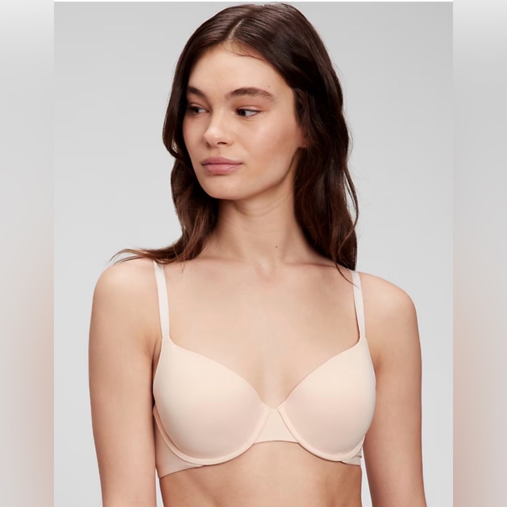 GAP T-Shirt Bra, dark nude, size 34A - Picture 2 of 9